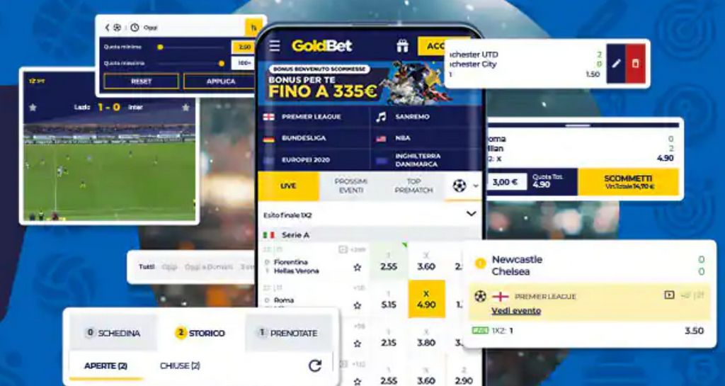 Goldbet: accesso alla piattaforma di scommesse e casinò online